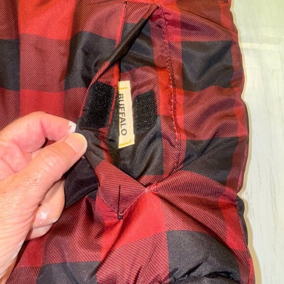 Buffalo David Bitton Puffer Vest Women's Size L Plaid Reversible Fleece Zip - Picture 3 of 9